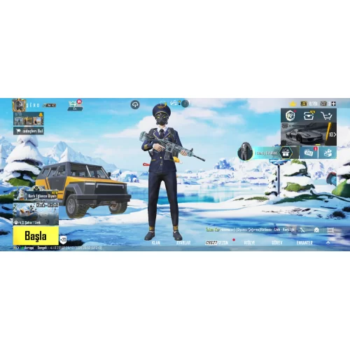  Pubg mobile 100 buz diyarlı hesap...