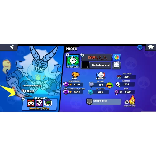  BRAWL STARS GARANTİLİ HESAP