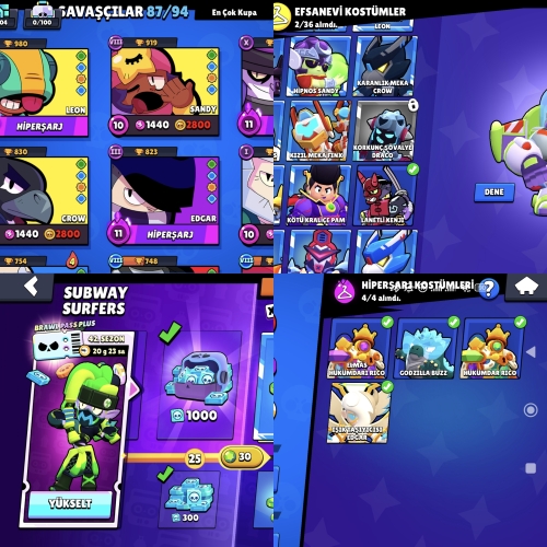  Aynı ID=BS+Bu sezon Brawl PassliCRHayDay