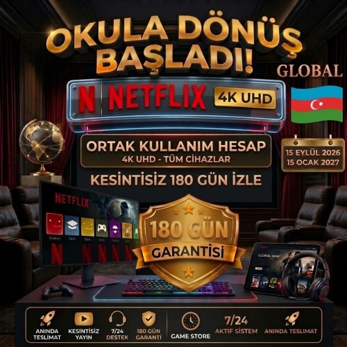 ⭐OKULA DÖNÜŞ BAŞLADI!⭐KESİNTİSİZ 180 GÜN İZLE✅Netflix 4K UHD TÜM CİHAZLAR⭐