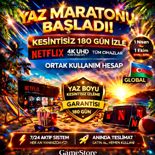  ⭐YAZ MARATONU BAŞLADI!⭐KESİNTİSİZ 180 GÜN İZLE✅Netflix 4K UHD TÜM CİHAZLAR⭐