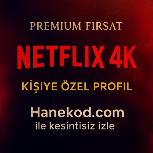  OTO TESLİMAT Netflix 4K UHD Kişiye Özel Profil  Anlık Hane Onayı TV, PC, Tel vb