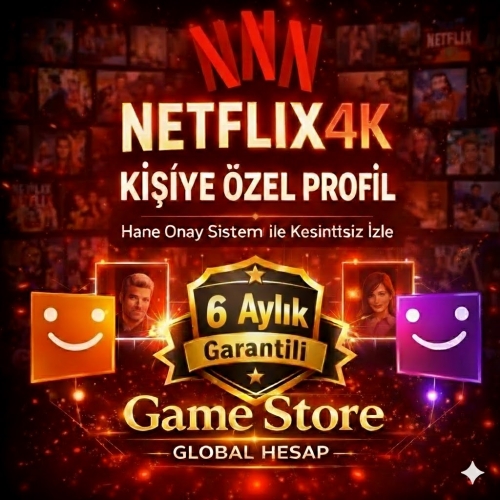  ⭐YILBAŞI ÖZEL⭐ Netflix 4K UHD 180 GÜN GARANTİLİ ✅ Kişiye Özel TV ONAYLI