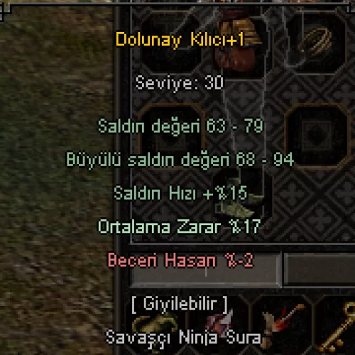  DOLUNAYLI SAVAŞCI KARAKTER 30LV