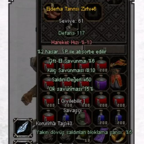  62 LVL BEDENSEL HAVA G - İTEMLİ - ŞAMANLA EVLİ - ÖFKE M10