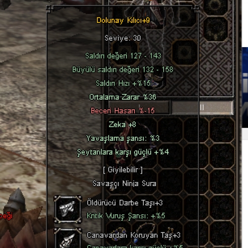  +9 dolu 36 ort 8 zeka