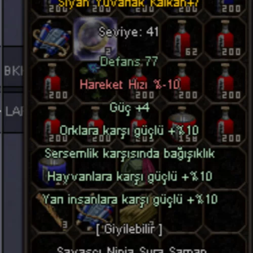  +7 SİYAH YUVARLAK KALKAN ELİT\S