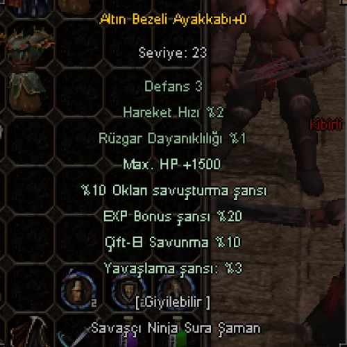  20 EXP 1.5K HP ELİT AYAKKABI