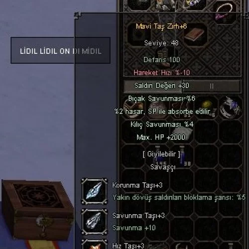  +6 MAVİTAŞ 2000 HP 30 STR VE 10 DELİCİ 1500 HP CENNET