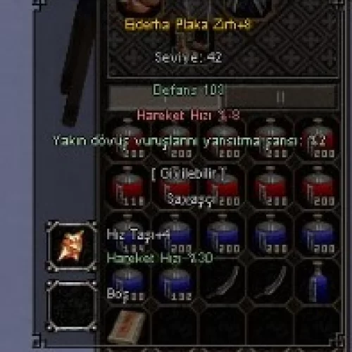  +8 EJDERHA PLAKA ZIRH +4 HIZ EKLİ