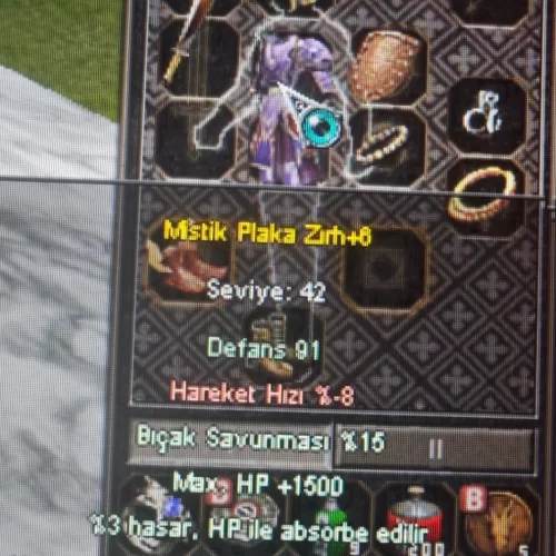  +6 Mistik Plaka Zırh Sağlam