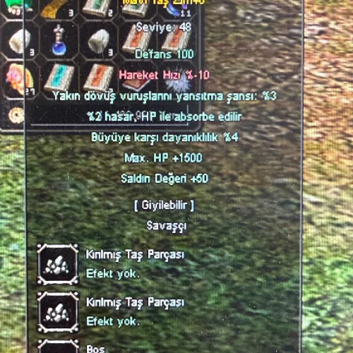  mavi taş 1500 hp 50 str