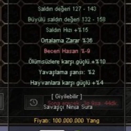  +9 DOLUNAY 36 ORT 10 ÖLÜMSÜZ