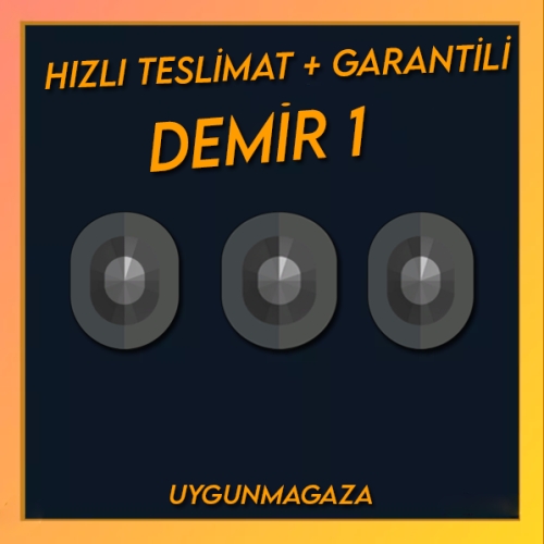  TR - DEMİR 1  - MAİL DEĞİŞEN - ULTRA DÜŞÜK MMR!
