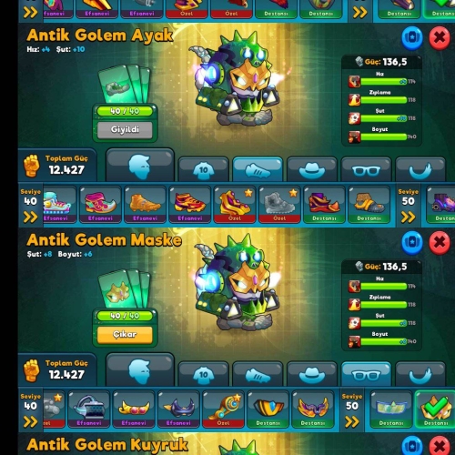 13K GÜÇ 200K GOLD 2K MAVİ 500 MOR ELMAS