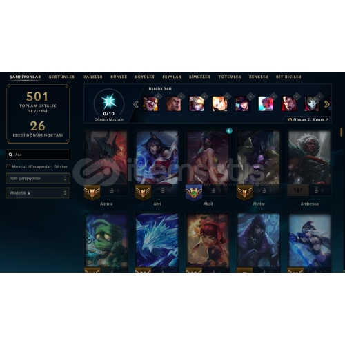  TR 334 Lvl. 155 Şampiyon Hesap
