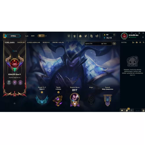  573 lvl 235 kostümlü hesap