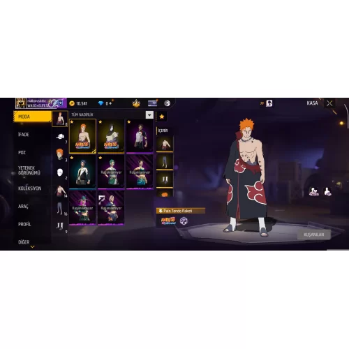 Satılık freeFire hesabı