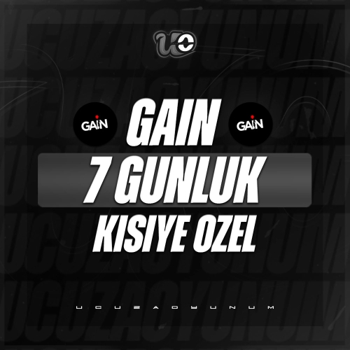  Kişiye Özel GAİN 7 Günlük Üyelik - 7 Gün