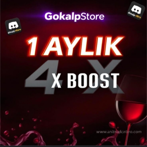  1 AYLIK 4X BOOST DİSCORD