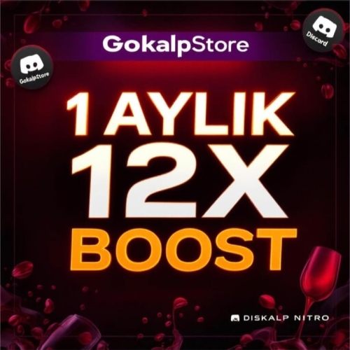  1 AYLIK 12X BOOST DİSCORD