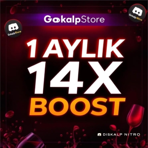  1 AYLIK 14X BOOST DİSCORD