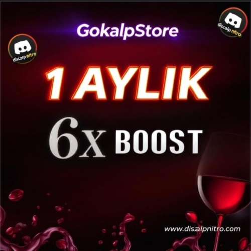  1 AYLIK 6X BOOST DİSCORD
