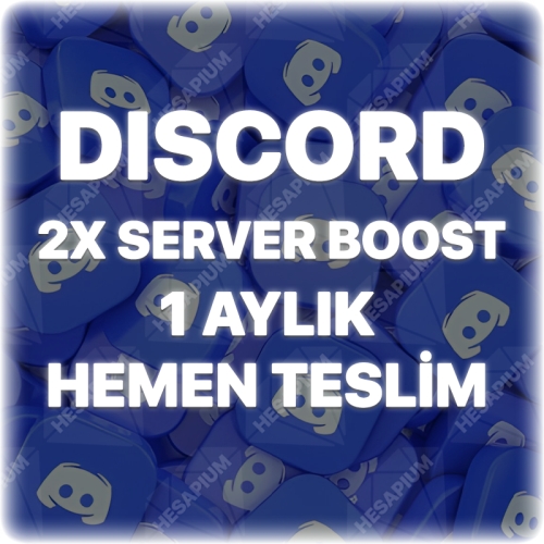  Discord 2x Server Boost 1 Aylık - Garantili