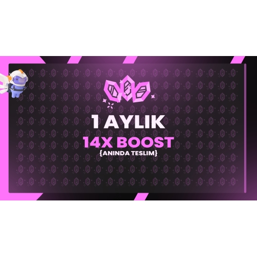 Discord x14 Sunucu Takviyesi 1 Aylık 30G♻