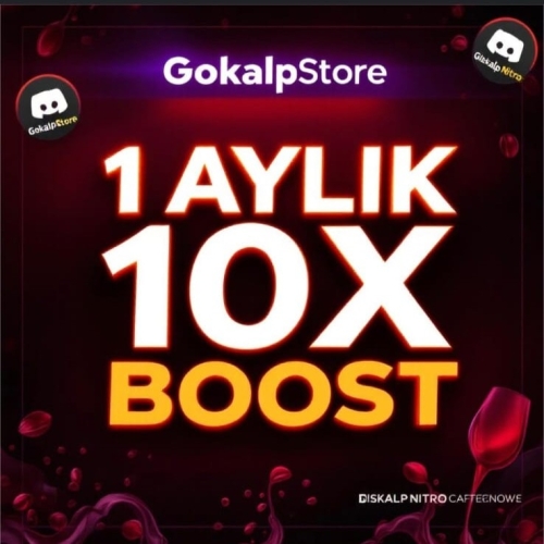  1 AYLIK 10X BOOST DİSCORD