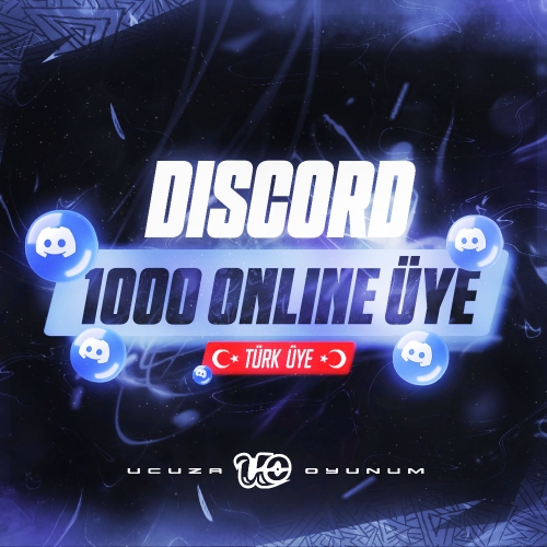  ⚡ ÇALIŞIYOR - 1000 Adet Discord Türk Online Üye
