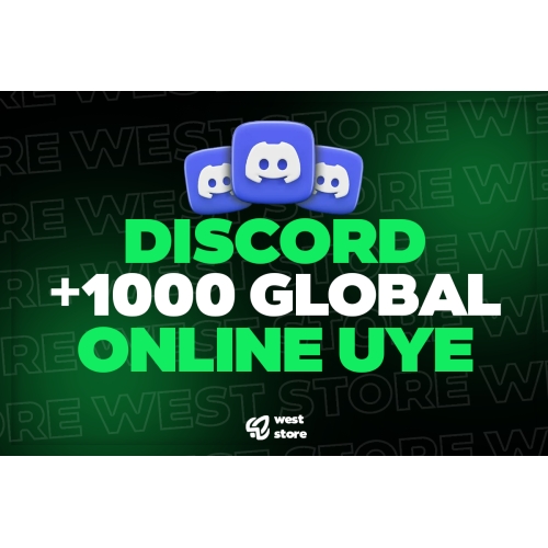  ⭐ GARANTİLİ DİSCORD 1000 GLOBAL ONLİNE ÜYE
