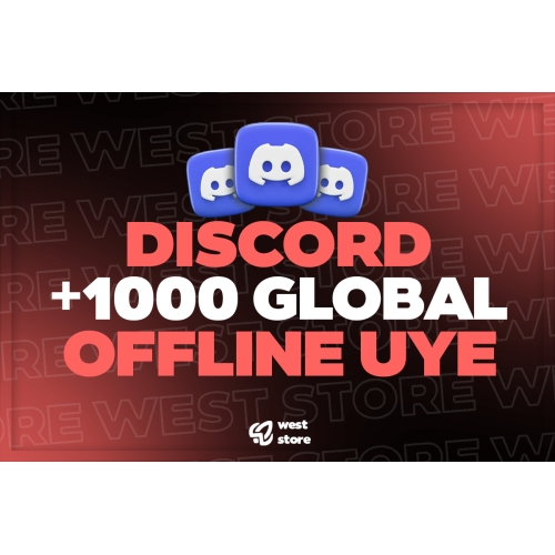  ⭐ GARANTİLİ DİSCORD 1000 GLOBAL OFFLİNE ÜYE