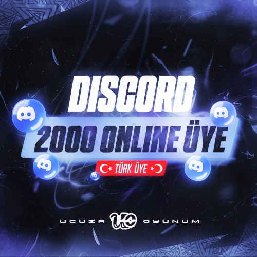  ⚡ ÇALIŞIYOR - 2000 Adet Discord Türk Online Üye