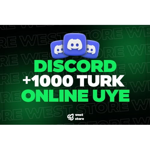  ⭐ GARANTİLİ TÜRK DİSCORD 1000 724 ONLİNE ÜYE