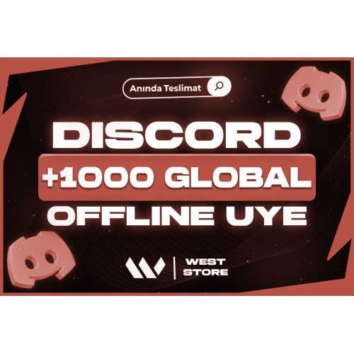  ⭐ GARANTİLİ DİSCORD 1000 GLOBAL OFFLİNE ÜYE