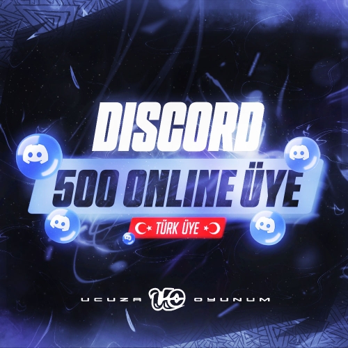 ⚡ ÇALIŞIYOR - 500 Adet Discord Türk Online Üye