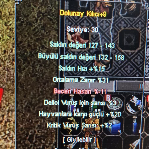  +9 DOLUNAY 31 ORT 2 KRTİK 3 DELİCİ 20 HAYVAN