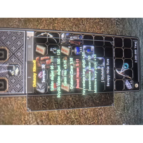  35 ort 5 sersemlik 6 hayvan 6 mistik +6 dolunay kılıcı