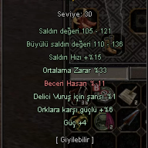  36 level savaşçı