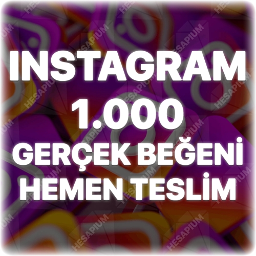  Instagram 1.000 Gerçek Beğeni - Keşfet Etkili