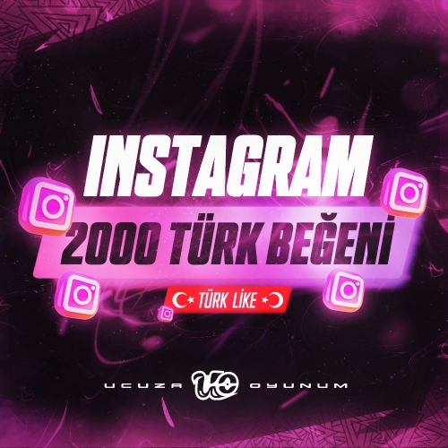  ⚡ ÇALIŞIYOR - 2000 Adet İnstagram Türk Beğeni