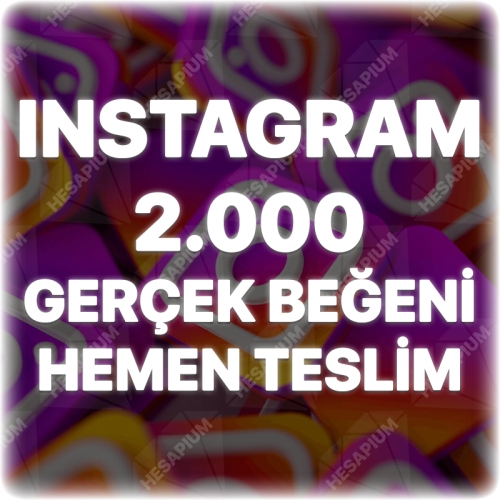  Instagram 2.000 Gerçek Beğeni - Keşfet Etkili