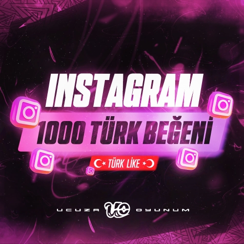  ⚡ ÇALIŞIYOR - 1000 Adet İnstagram Türk Beğeni