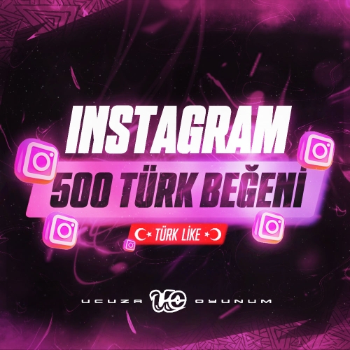  ⚡ ÇALIŞIYOR - 500 Adet İnstagram Türk Beğeni