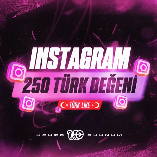  ⚡ ÇALIŞIYOR - 250 Adet İnstagram Türk Beğeni