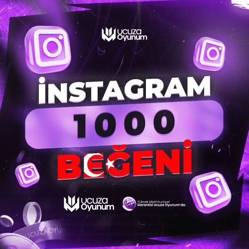  ⚡ ÇALIŞIYOR - Instagram 1.000 Türk Beğeni - Premium Servis