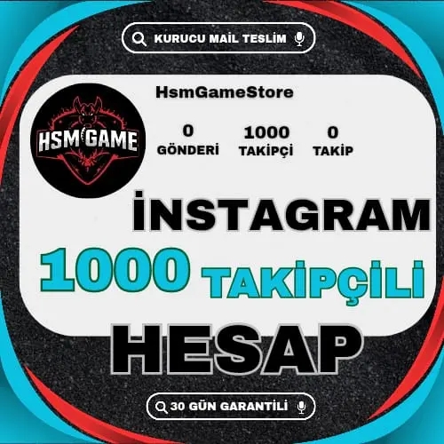  1000+ TAKİPÇİLİ İNSTAGRAM HESAP +GARANTİLİ
