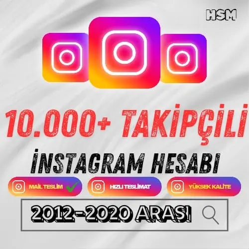  ⭐️+10.000 TAKİPÇİLİ HESAP İNST 2012-2020⭐️