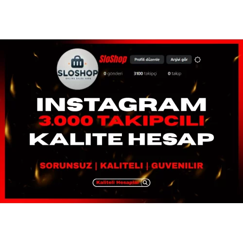 ⭐3K INSTAGRAM HESAP - HIZLI TESLİMAT⭐